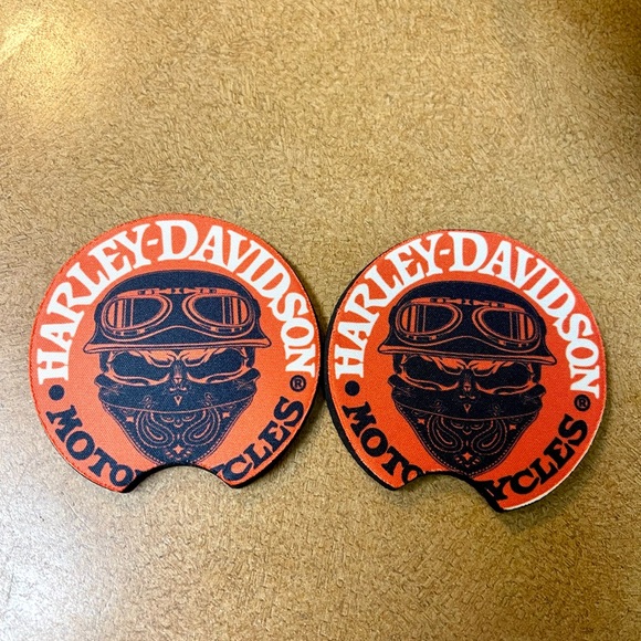 Custom Motorcycle Harley design car coasters set/2 - Picture 6 of 8